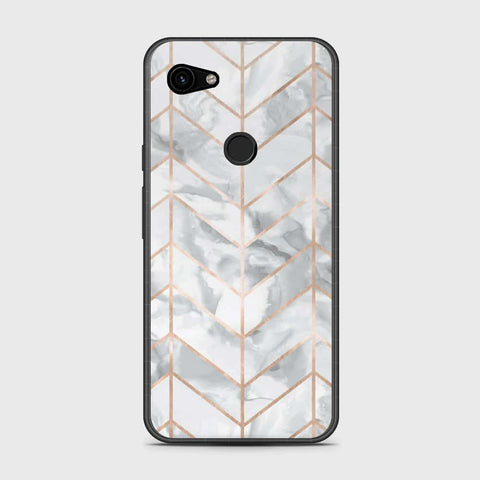Google Pixel 3a Cover- White Marble Series 2 - HQ Premium Shine Durable Shatterproof Case