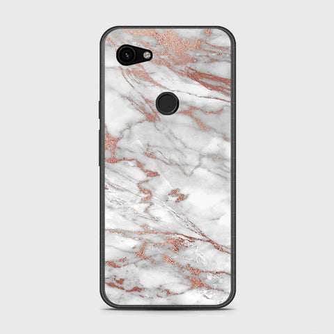 Google Pixel 3a Cover- White Marble Series 2 - HQ Premium Shine Durable Shatterproof Case