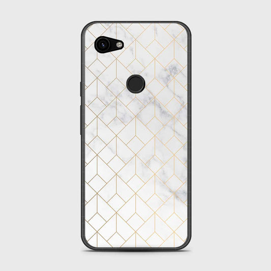 Google Pixel 3a XL Cover- White Marble Series 2 - HQ Premium Shine Durable Shatterproof Case