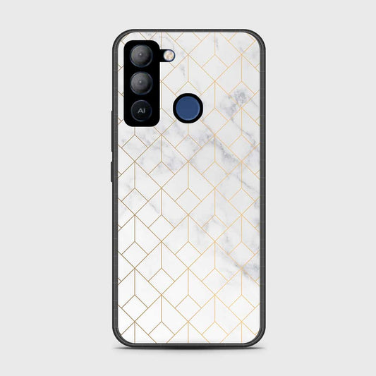 Tecno Pop 5 LTE Cover- White Marble Series 2 - HQ Premium Shine Durable Shatterproof Case