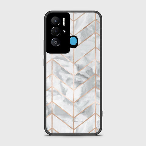 Tecno Pova Neo Cover- White Marble Series 2 - HQ Ultra Shine Premium Infinity Glass Soft Silicon Borders Case