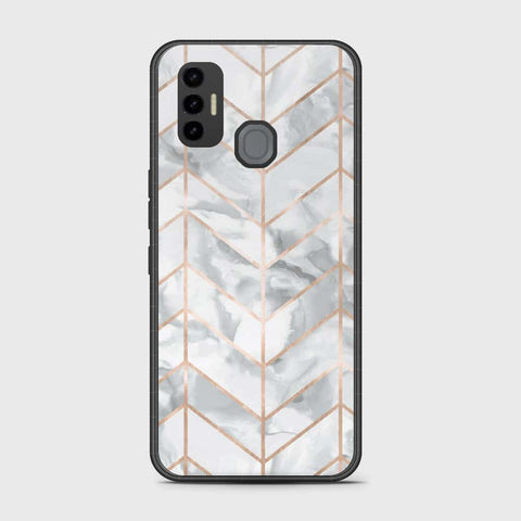 Tecno Spark 7T Cover- White Marble Series 2 - HQ Premium Shine Durable Shatterproof Case