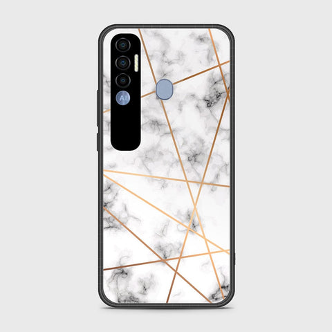 Tecno Spark 7 Pro Cover- White Marble Series 2 - HQ Premium Shine Durable Shatterproof Case