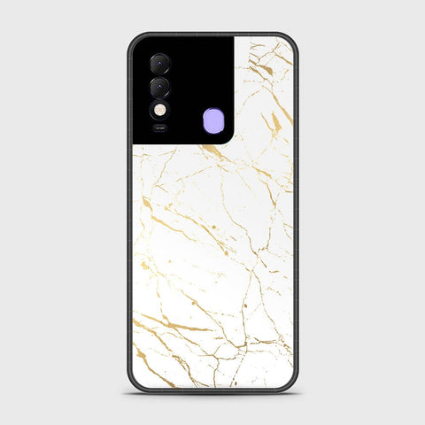 Tecno Spark 8 Cover- White Marble Series 2 - HHQ Premium Shine Durable Shatterproof Case