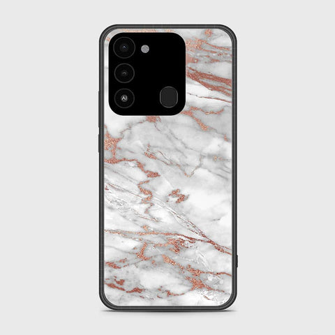 Tecno Spark Go 2022 Cover- White Marble Series 2 - HQ Premium Shine Durable Shatterproof Case