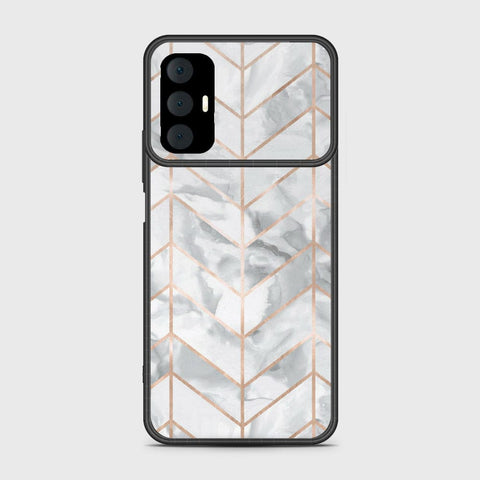 Tecno Spark 8 Pro Cover- White Marble Series 2 - HQ Premium Shine Durable Shatterproof Case