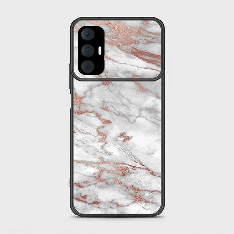 Tecno Spark 8 Pro Cover- White Marble Series 2 - HQ Premium Shine Durable Shatterproof Case