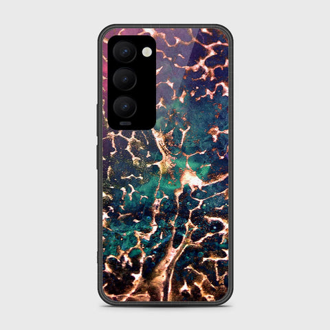 Tecno Camon 18 Premier Cover- Colorful Marble Series - HQ Ultra Shine Premium Infinity Glass Soft Silicon Borders Case