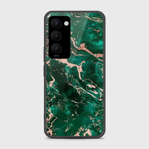 Tecno Camon 18 Premier Cover- Colorful Marble Series - HQ Ultra Shine Premium Infinity Glass Soft Silicon Borders Case