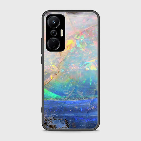 Infinix Hot 20S Cover- Colorful Marble Series - HQ Ultra Shine Premium Infinity Glass Soft Silicon Borders Case