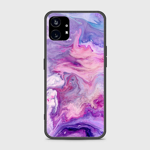 Nothing Phone 1 Cover- Colorful Marble Series - HQ Premium Shine Durable Shatterproof Case - Soft Silicon Borders