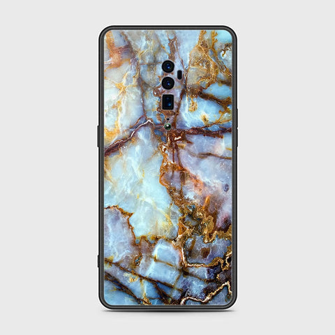 Oppo Reno 10x Zoom Cover- Colorful Marble Series - HQ Premium Shine Durable Shatterproof Case - Soft Silicon Borders