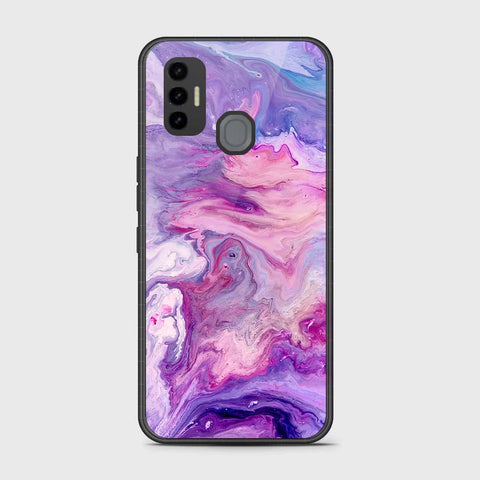 Tecno Spark 7T Cover- Colorful Marble Series - HQ Premium Shine Durable Shatterproof Case