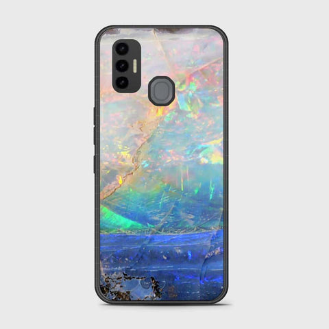 Tecno Spark 7T Cover- Colorful Marble Series - HQ Premium Shine Durable Shatterproof Case