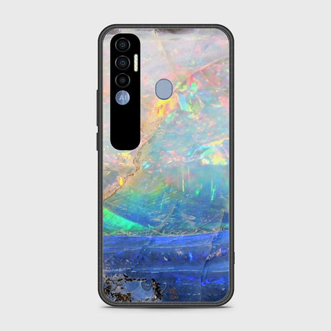 Tecno Spark 7 Pro Cover- Colorful Marble Series - HQ Premium Shine Durable Shatterproof Case