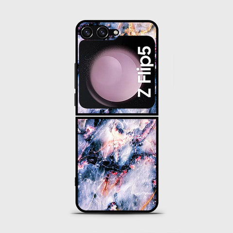 Samsung Galaxy Z Flip 5 5G  Cover- Colorful Marble Series - HQ Premium Shine Durable Shatterproof Case