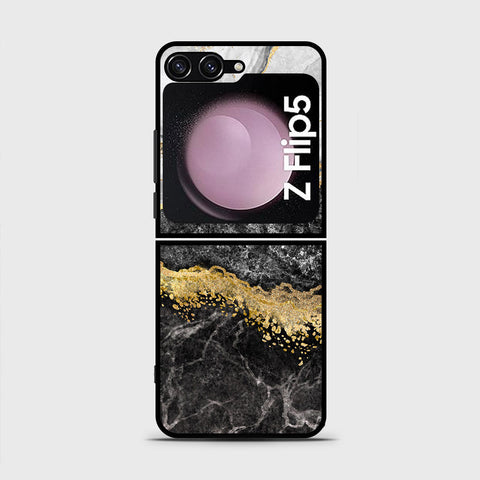 Samsung Galaxy Z Flip 5 5G  Cover- Colorful Marble Series - HQ Premium Shine Durable Shatterproof Case