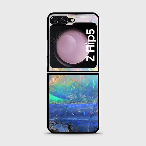 Samsung Galaxy Z Flip 5 5G  Cover- Colorful Marble Series - HQ Premium Shine Durable Shatterproof Case