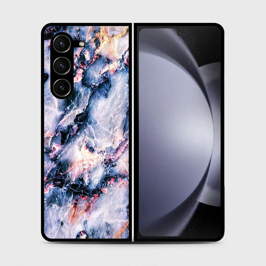 Samsung Galaxy Z Fold 5 5G  Cover- Colorful Marble Series - HQ Premium Shine Durable Shatterproof Case