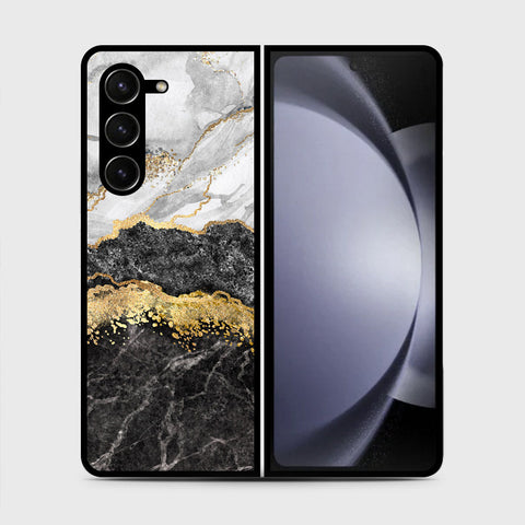 Samsung Galaxy Z Fold 5 5G  Cover- Colorful Marble Series - HQ Premium Shine Durable Shatterproof Case