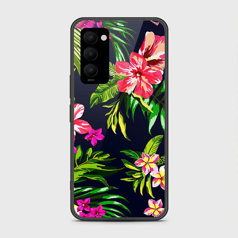 Tecno Camon 18 Cover- Floral Series - HQ Premium Shine Durable Shatterproof Case - Soft Silicon Borders