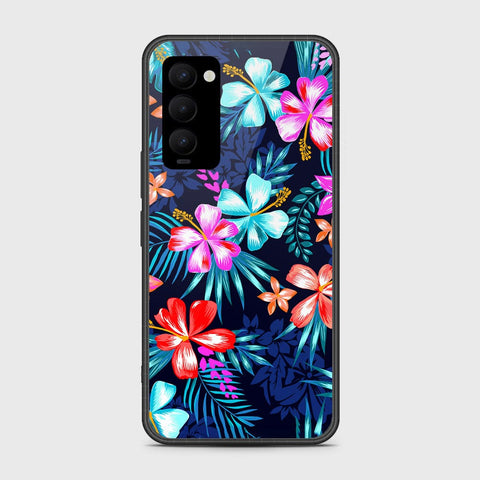 Tecno Camon 18 Cover- Floral Series - HQ Premium Shine Durable Shatterproof Case - Soft Silicon Borders