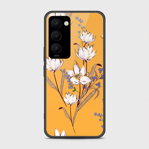 Tecno Camon 18 Premier Cover- Floral Series - HQ Ultra Shine Premium Infinity Glass Soft Silicon Borders Case