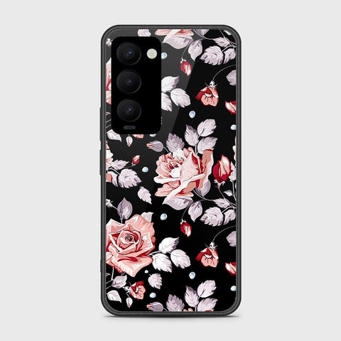 Tecno Camon 18 Premier Cover- Floral Series - HQ Ultra Shine Premium Infinity Glass Soft Silicon Borders Case