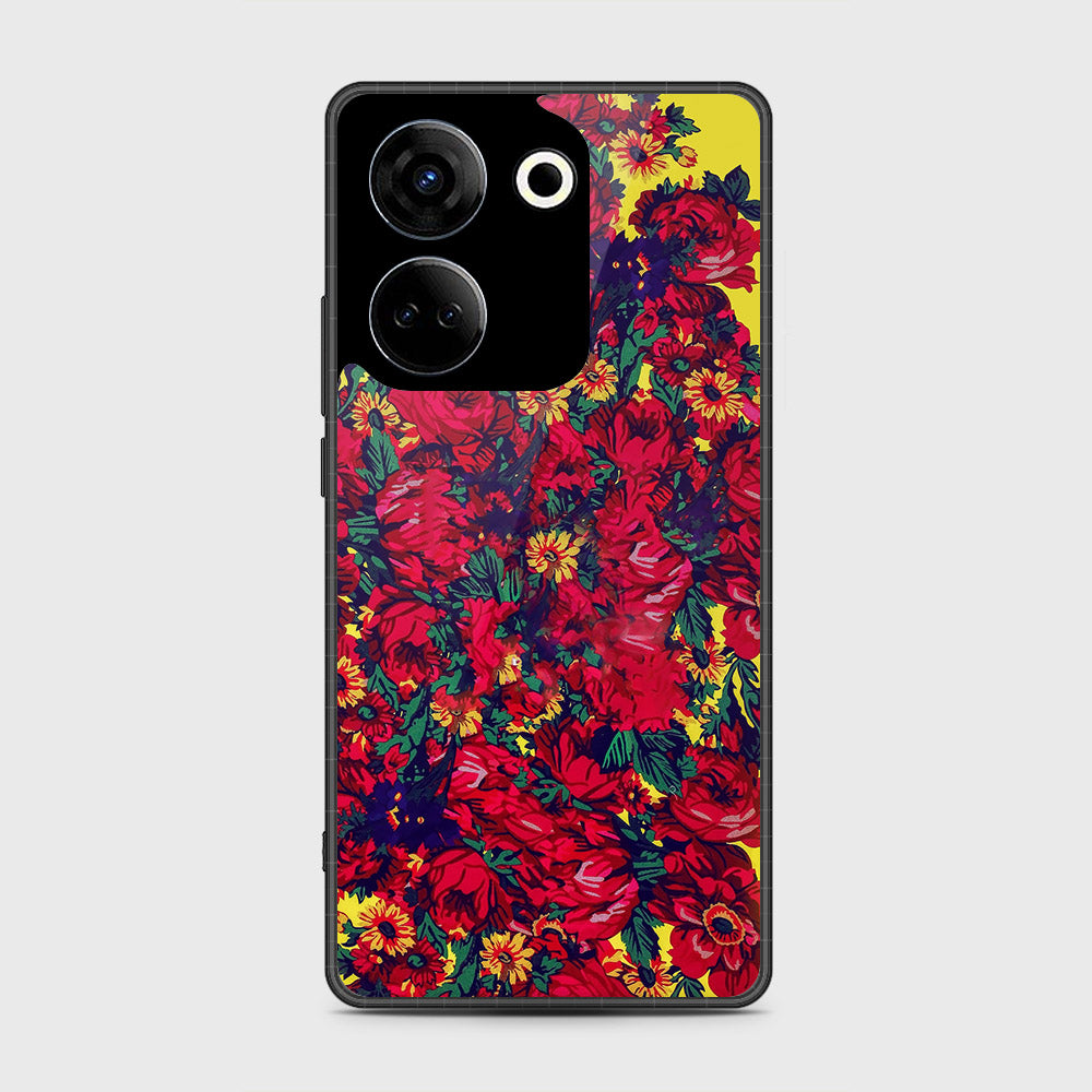 Tecno Camon 20 Pro  Cover- Floral Series - HQ Premium Shine Durable Shatterproof Case