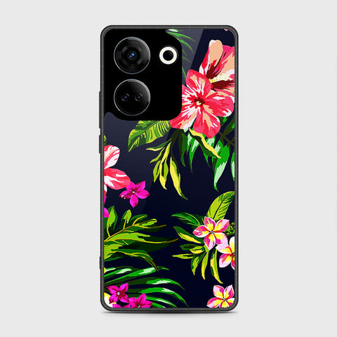 Tecno Camon 20 Pro  Cover- Floral Series - HQ Premium Shine Durable Shatterproof Case