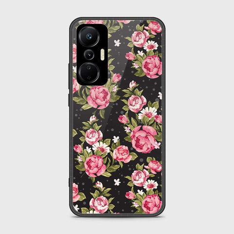 Infinix Hot 20S Cover- Floral Series - HQ Ultra Shine Premium Infinity Glass Soft Silicon Borders Case