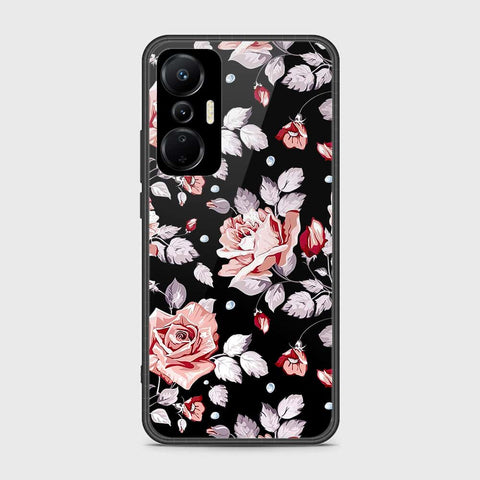 Infinix Hot 20S Cover- Floral Series - HQ Ultra Shine Premium Infinity Glass Soft Silicon Borders Case