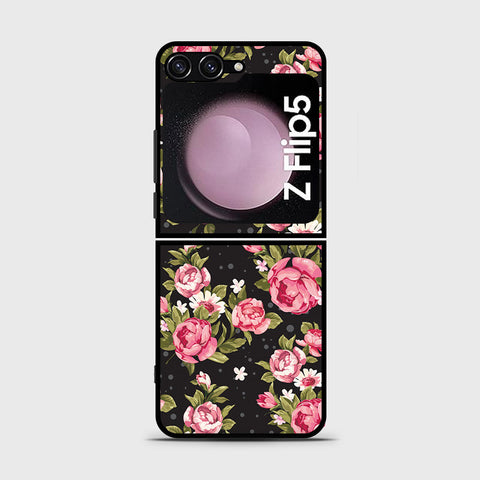 Samsung Galaxy Z Flip 5 5G  Cover- Floral Series - HQ Premium Shine Durable Shatterproof Case