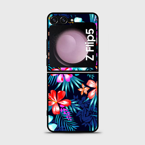 Samsung Galaxy Z Flip 5 5G  Cover- Floral Series - HQ Premium Shine Durable Shatterproof Case