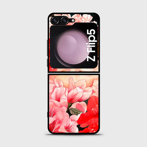 Samsung Galaxy Z Flip 5 5G  Cover- Floral Series - HQ Premium Shine Durable Shatterproof Case