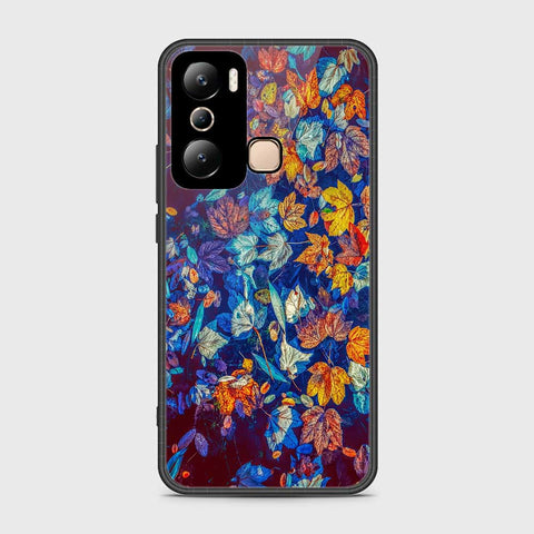 Infinix Hot 20i Cover- Floral Series 2 - HQ Ultra Shine Premium Infinity Glass Soft Silicon Borders Case