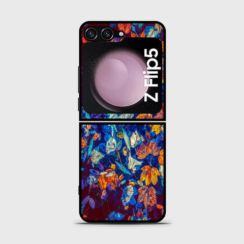 Samsung Galaxy Z Flip 5 5G  Cover- Floral Series 2 - HQ Premium Shine Durable Shatterproof Case