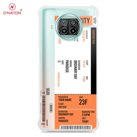 Xiaomi Mi 10T Lite Cover - Personalised Boarding Pass Ticket Series - 5 Designs - Clear Phone Case - Soft Silicon Borders