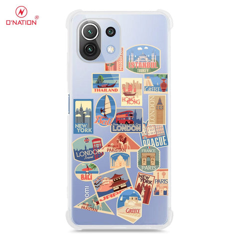 Xiaomi Mi 11 Lite Cover - Personalised Boarding Pass Ticket Series - 5 Designs - Clear Phone Case - Soft Silicon Borders