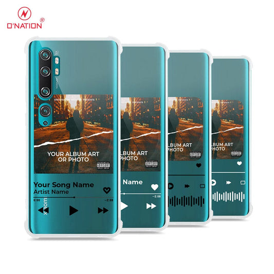 Xiaomi Mi Note 10 Cover - Personalised Album Art Series - 4 Designs - Clear Phone Case - Soft Silicon Borders