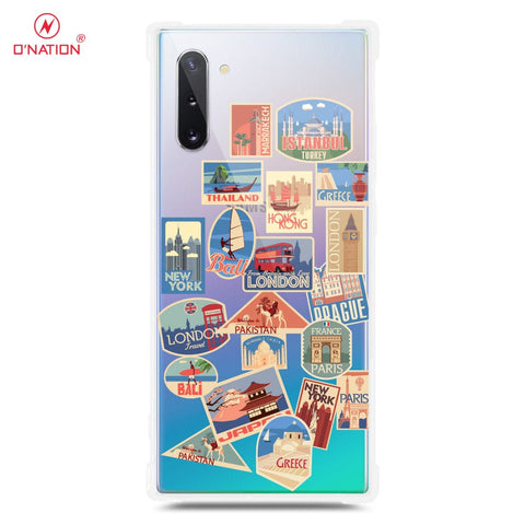 Samsung Galaxy Note 10 Cover - Personalised Boarding Pass Ticket Series - Clear Phone Case - Shockpoof Soft Tpu Clear Case ( Fast Delivery )