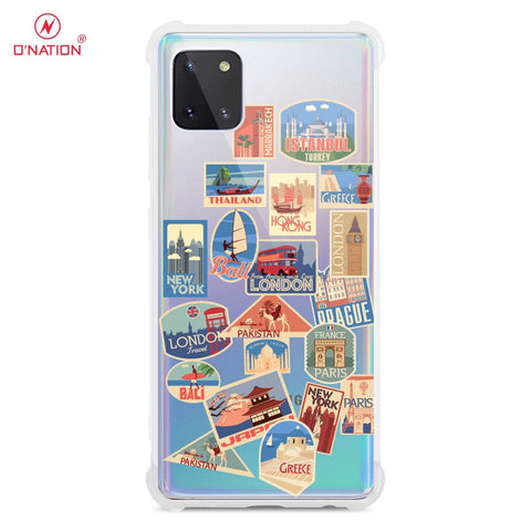 Samsung Galaxy Note 10 Lite Cover - Personalised Boarding Pass Ticket Series - 5 Designs - Clear Phone Case - Soft Silicon Borders