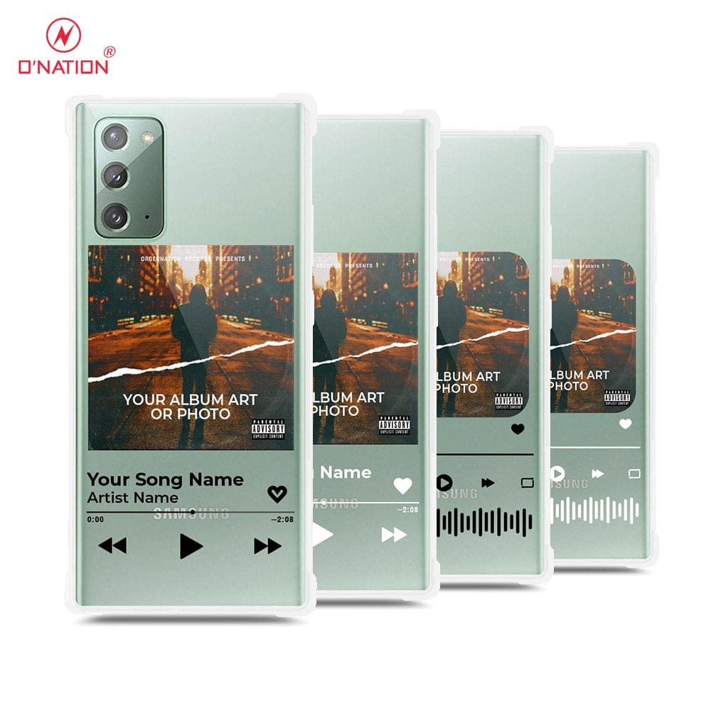 Samsung Galaxy Note 20 Cover - Personalised Album Art Series - 4 Designs - Clear Phone Case - Soft Silicon Borders