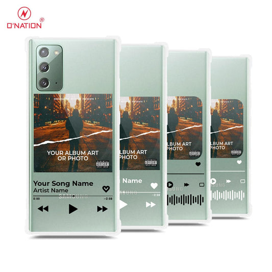Samsung Galaxy Note 20 Cover - Personalised Album Art Series - 4 Designs - Clear Phone Case - Soft Silicon Borders