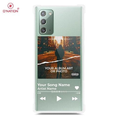 Samsung Galaxy Note 20 Cover - Personalised Album Art Series - 4 Designs - Clear Phone Case - Soft Silicon Borders