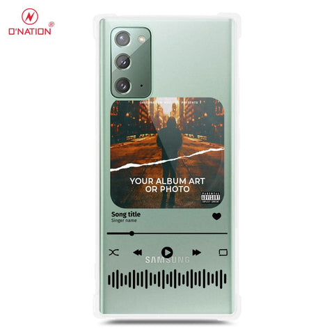 Samsung Galaxy Note 20 Cover - Personalised Album Art Series - 4 Designs - Clear Phone Case - Soft Silicon Borders