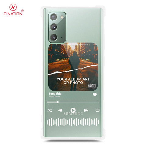 Samsung Galaxy Note 20 Cover - Personalised Album Art Series - 4 Designs - Clear Phone Case - Soft Silicon Borders