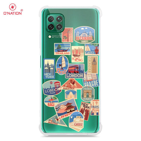 Huawei Nova 6 SE Cover - Personalised Boarding Pass Ticket Series - 5 Designs - Clear Phone Case - Soft Silicon Borders