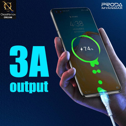 Black - 1M - Lightning - Remax PD-B47I ightning Wing Series Fast Charging Cable