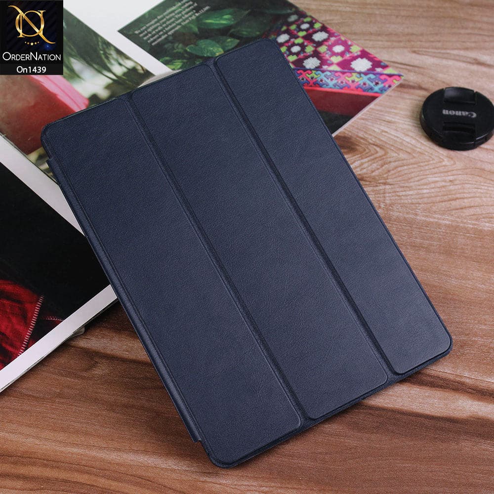 iPad 10.2 / iPad 7 (2019) Cover - Blue - PU Leather Smart Book Foldable Case